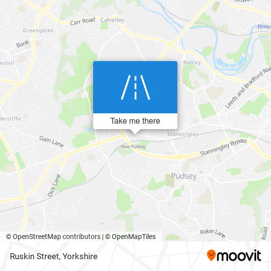 Ruskin Street map