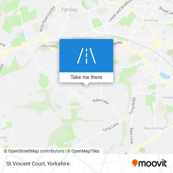 St Vincent Court map