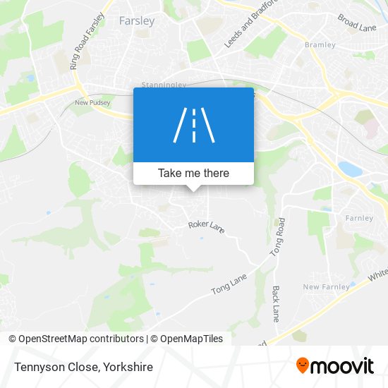 Tennyson Close map
