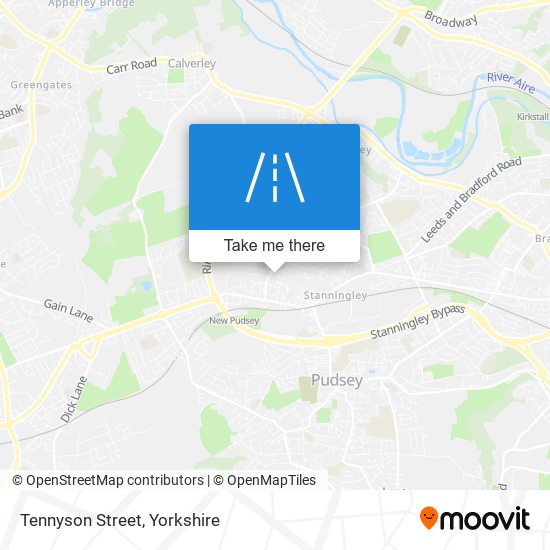 Tennyson Street map
