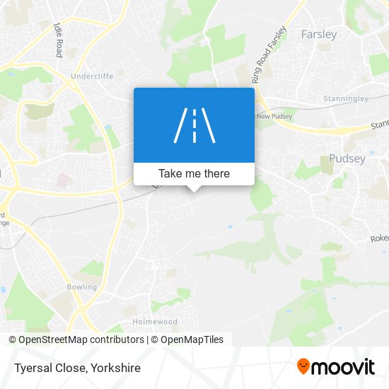 Tyersal Close map