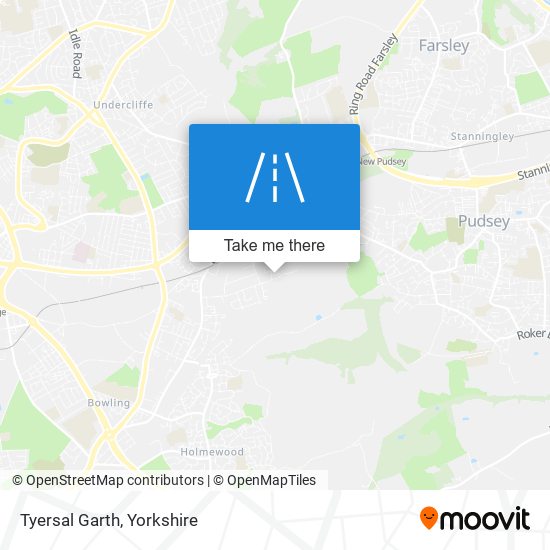 Tyersal Garth map