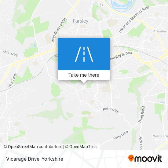 Vicarage Drive map