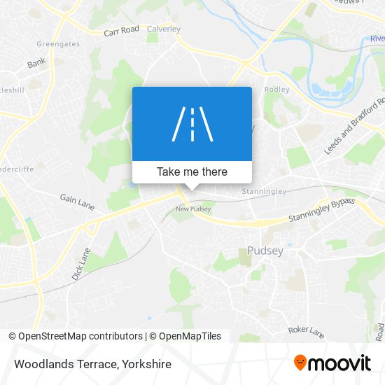 Woodlands Terrace map