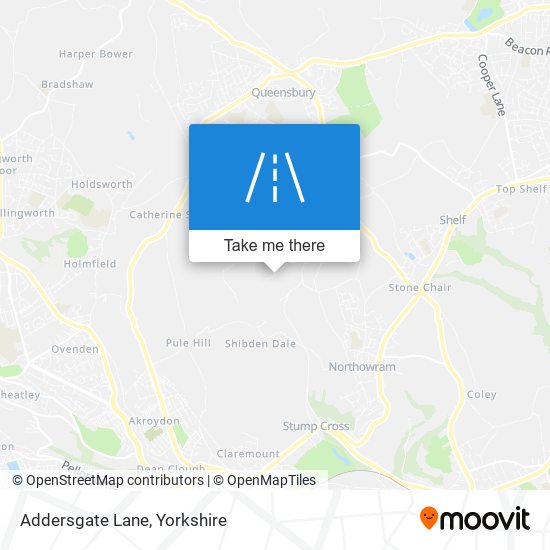 Addersgate Lane map