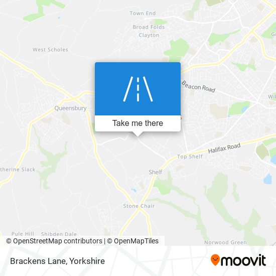 Brackens Lane map