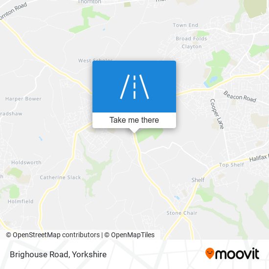 Brighouse Road map