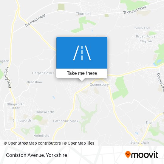 Coniston Avenue map
