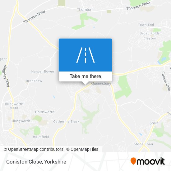 Coniston Close map
