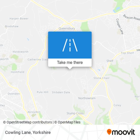 Cowling Lane map