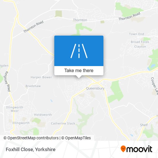 Foxhill Close map
