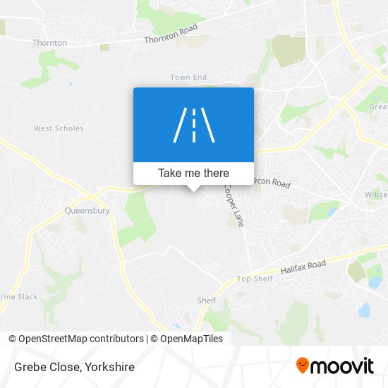 Grebe Close map