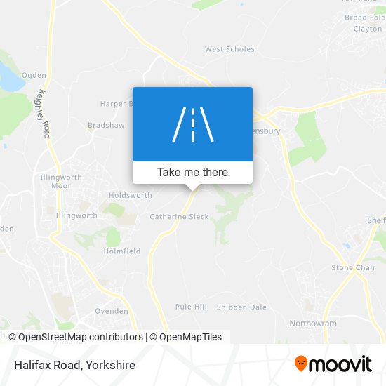 Halifax Road map