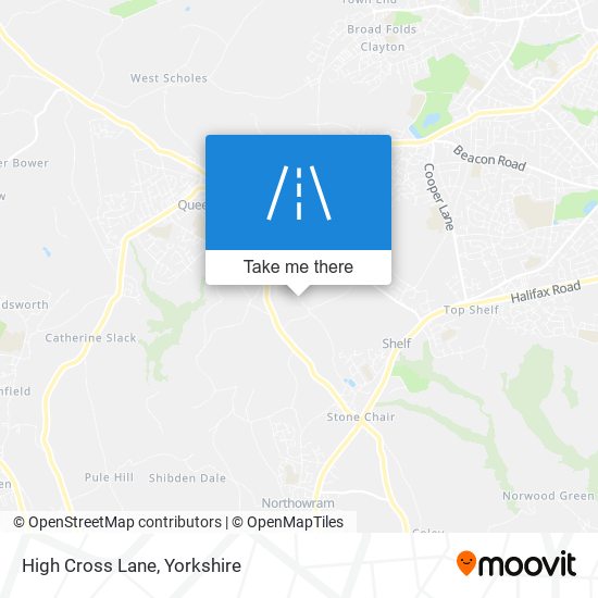 High Cross Lane map