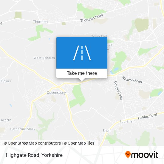 Highgate Road map
