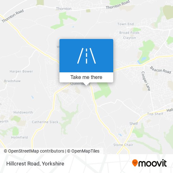 Hillcrest Road map