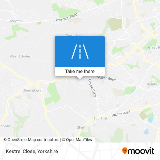 Kestrel Close map