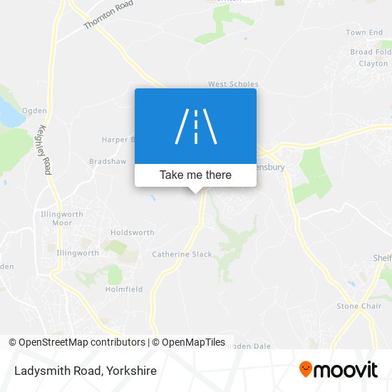 Ladysmith Road map