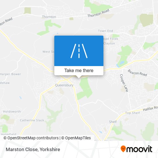 Marston Close map