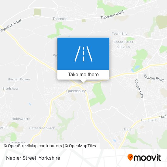 Napier Street map