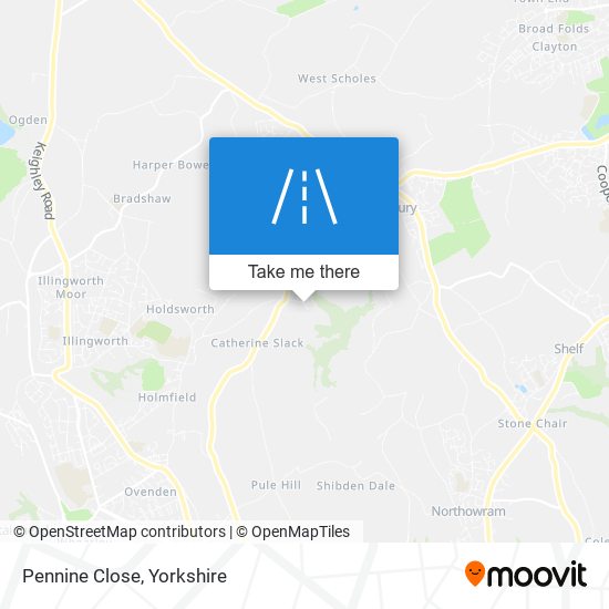 Pennine Close map