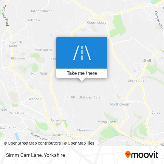 Simm Carr Lane map