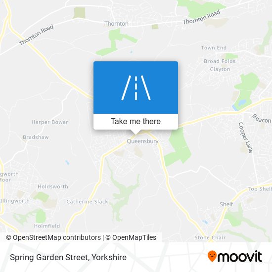Spring Garden Street map