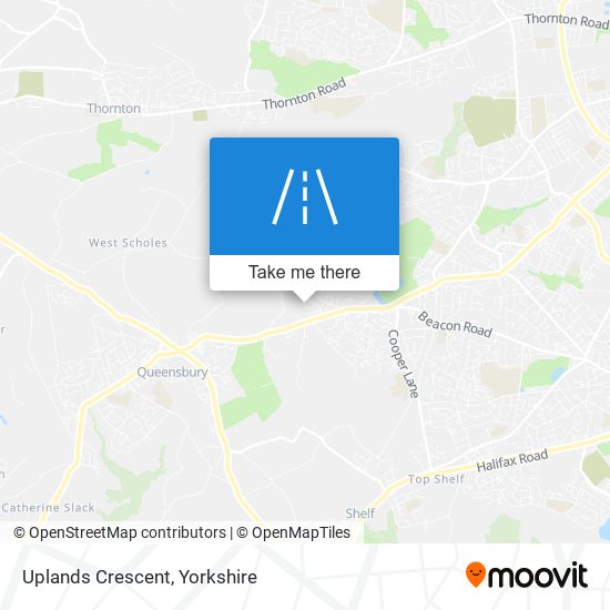 Uplands Crescent map