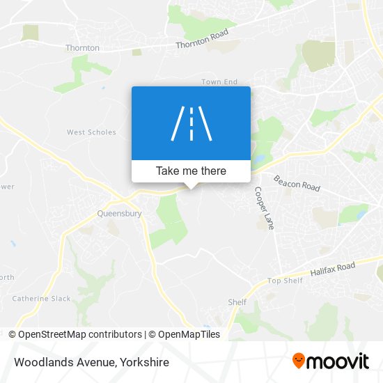 Woodlands Avenue map