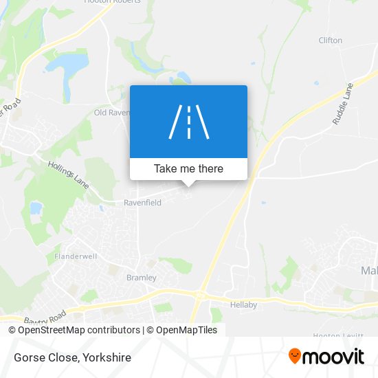 Gorse Close map