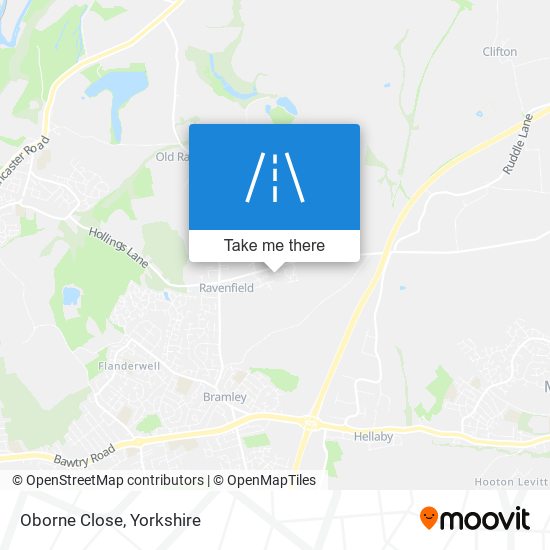 Oborne Close map