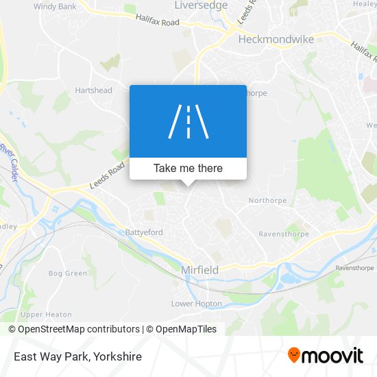 East Way Park map