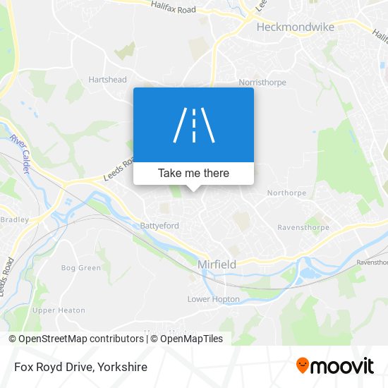 Fox Royd Drive map