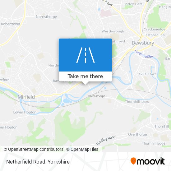 Netherfield Road map
