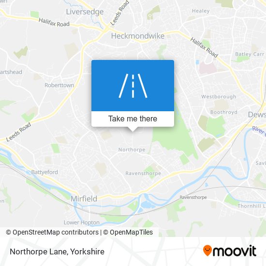 Northorpe Lane map