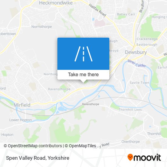 Spen Valley Road map