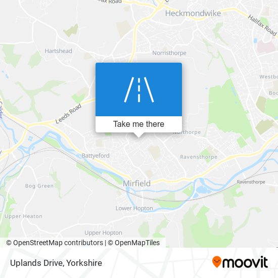 Uplands Drive map