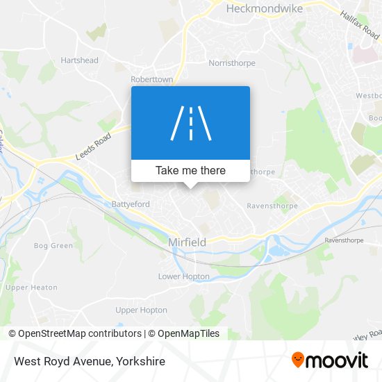 West Royd Avenue map