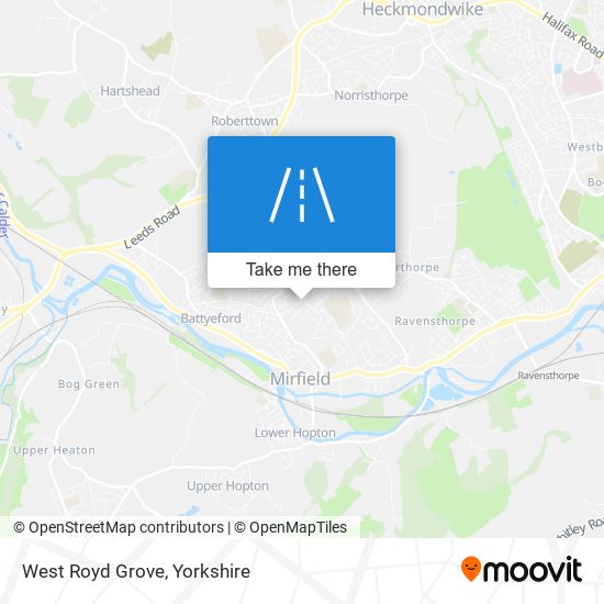West Royd Grove map