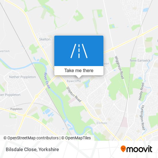 Bilsdale Close map