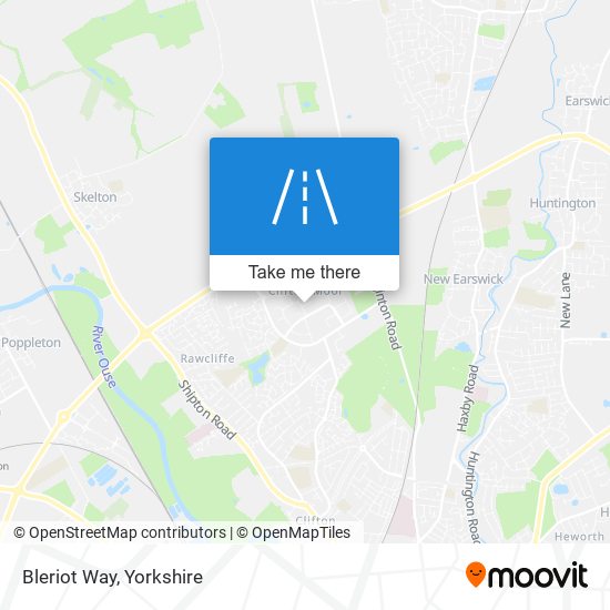 Bleriot Way map