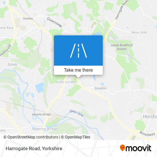 Harrogate Road map