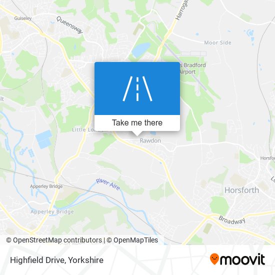 Highfield Drive map