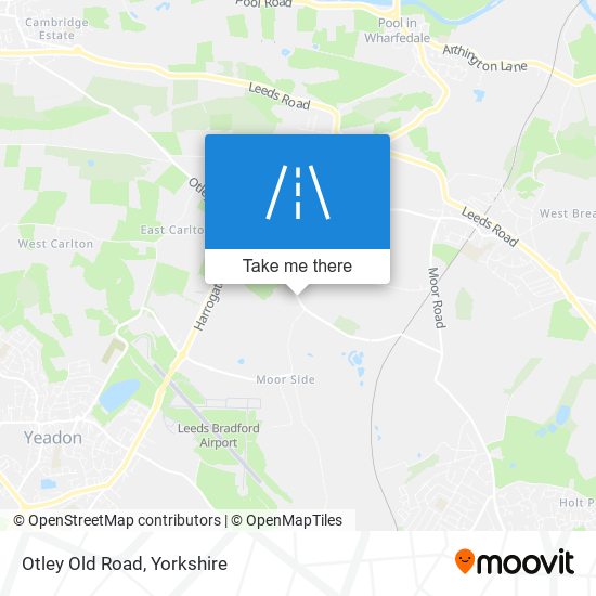 Otley Old Road map