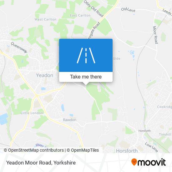 Yeadon Moor Road map