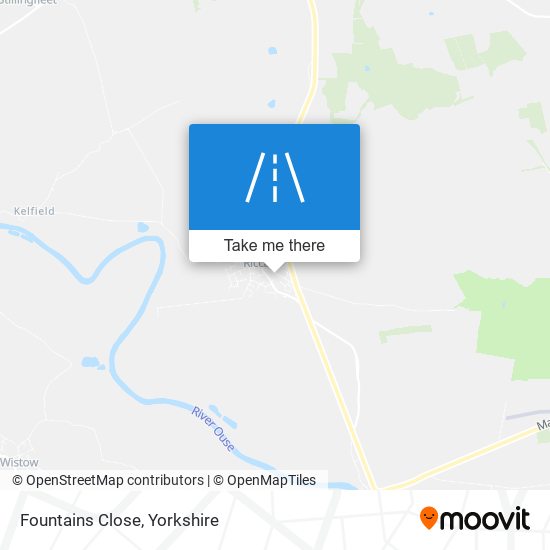 Fountains Close map