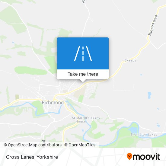 Cross Lanes map