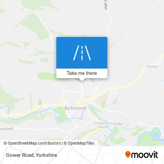 Gower Road map