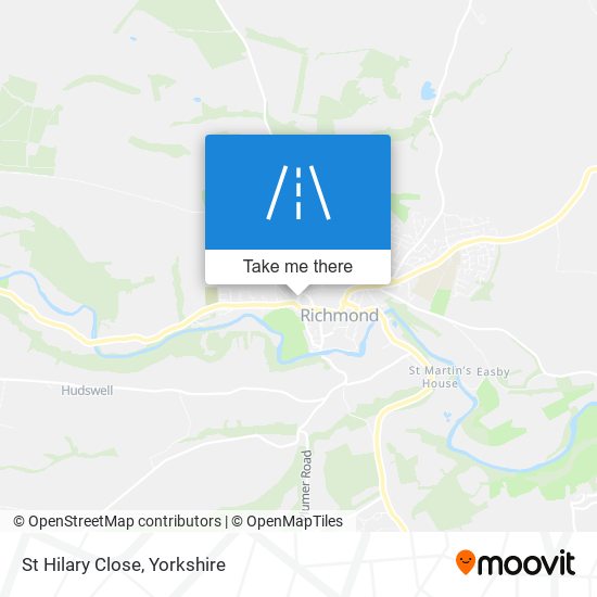 St Hilary Close map