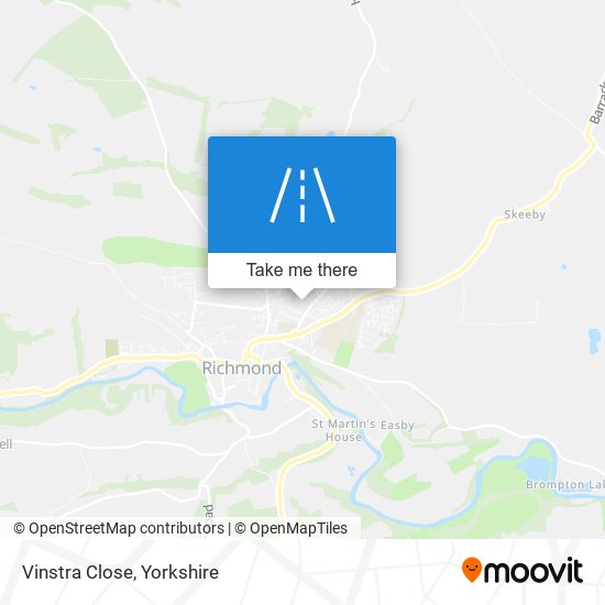 Vinstra Close map